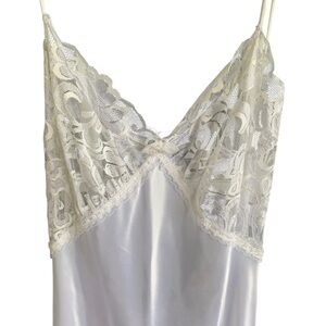 Vintage Nightgown Lace Slip Dress 90s Mara Intimates Size Medium